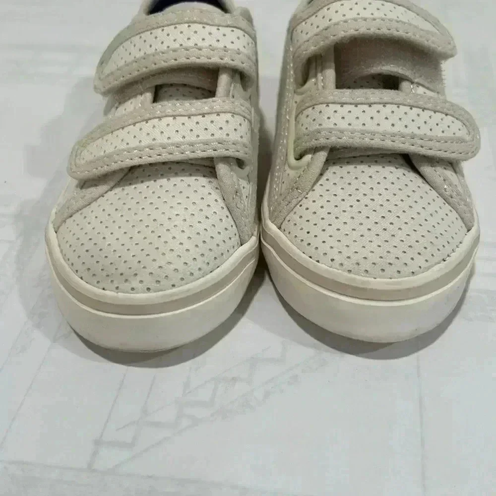 Unisex Perforated Faux-Suede Double-Strap Sneakers for Toddler